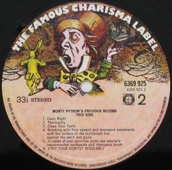 LP Monty Python: Monty Python's Previous Record