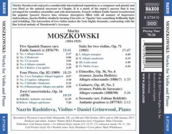 CD Moritz Moszkowski: Works For Violin And Piano