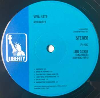 LP Morrissey: Viva Hate LTD