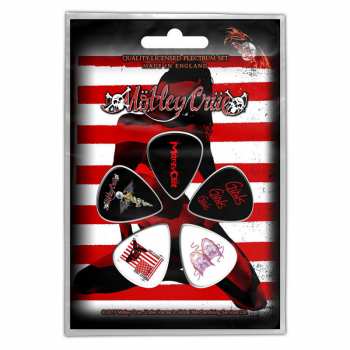 Merch Mötley Crüe: Set of Picks Red, White & Crue