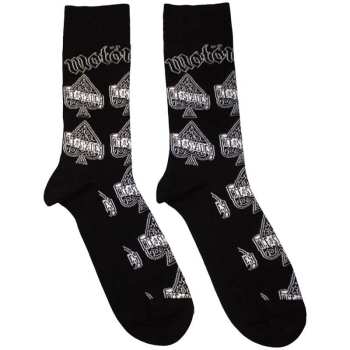 Merch Motörhead: Motorhead Unisex Ankle Socks: Ace Of Spades Repeat (black) (uk Size 4 - 7) 36 - 42