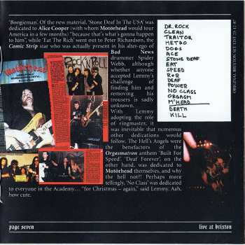 CD Motörhead: Live At Brixton '87