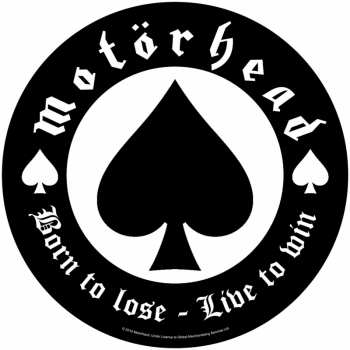 Merch Motörhead: Back patch Born To Lose