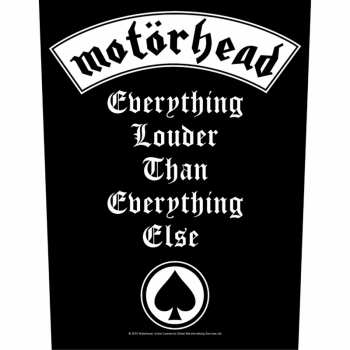 Merch Motörhead: Back patch Everything Louder