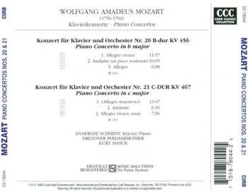 CD Wolfgang Amadeus Mozart: Piano Concertos Nos. 20 & 21