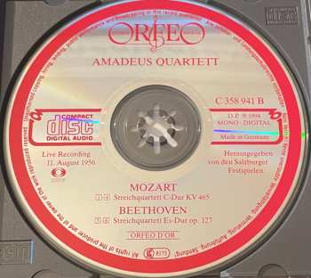 CD Ludwig van Beethoven: Streichquartett KV 465 / Streichquartett Op. 127