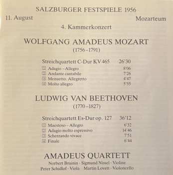 CD Ludwig van Beethoven: Streichquartett KV 465 / Streichquartett Op. 127