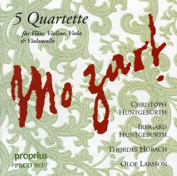 5 Quartette Für Flöte, Violine, Viola & Violoncello