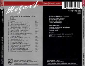 CD Wolfgang Amadeus Mozart: Die Entführung Aus Dem Serail Highlights