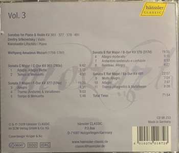 CD Wolfgang Amadeus Mozart: Sonatas For Piano & Violin Vol. 3