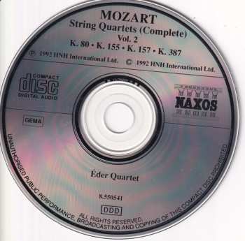 CD Wolfgang Amadeus Mozart: String Quartets (Complete) Vol. 2: K. 80 • K. 155 • K. 157 • K. 387