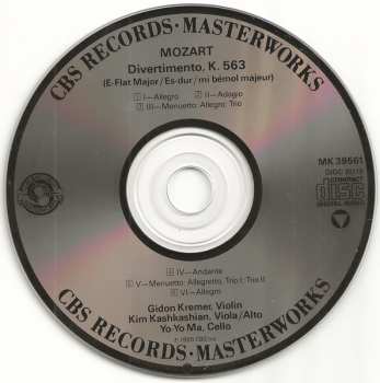 CD Wolfgang Amadeus Mozart: Divertimento, K.563