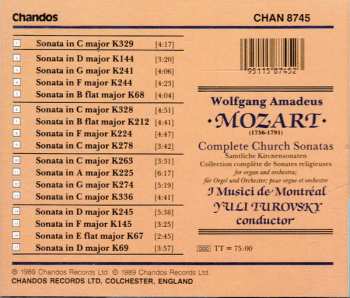 CD Wolfgang Amadeus Mozart: Complete Church Sonatas For Organ And Orchestra