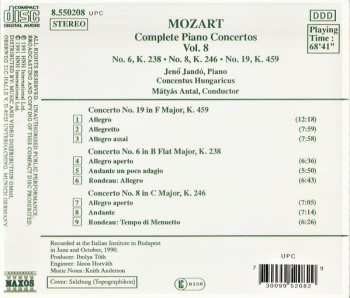 CD Wolfgang Amadeus Mozart: Complete Piano Concertos Vol. 8 — No. 6, K. 238 • No. 6, K. 246 • No. 19, K. 459