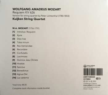 CD Wolfgang Amadeus Mozart: Requiem KV 626