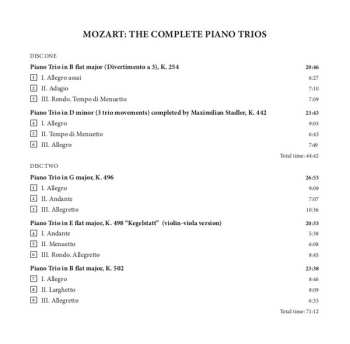 3CD Wolfgang Amadeus Mozart: The Complete Piano Trios