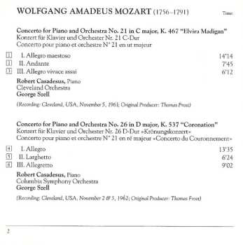 CD Columbia Symphony Orchestra: Piano Concertos: No. 21 "Elvira Madigan" / No. 26 "Coronation"