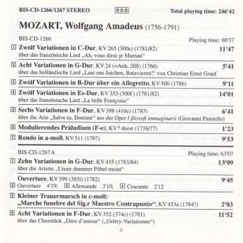 4CD Wolfgang Amadeus Mozart: Complete Piano Variations