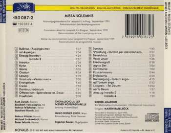 CD Wolfgang Amadeus Mozart: Missa Solemnis / Te Deum