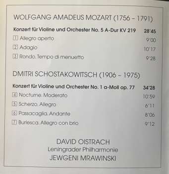 CD Wolfgang Amadeus Mozart: Violinkonzert No. 5 A-Dur KV 219 / Violinkonzert No. 1 A-Moll