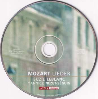 CD Wolfgang Amadeus Mozart: Lieder 