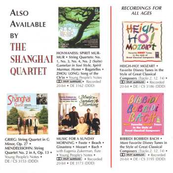 CD Wolfgang Amadeus Mozart: The Shanghai Quartet Plays Mozart's Last Two Quartets