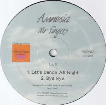 3LP Mr. Fingers: Amnesia