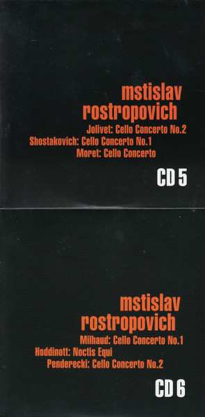 9CD/Box Set Mstislav Rostropovich: Plays Cello Works