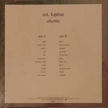 LP mt.fujitive: Afterlife CLR | LTD