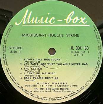 LP Muddy Waters: Mississippi Rollin' Stone