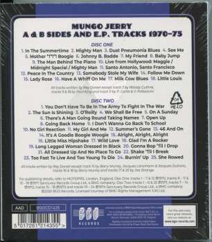 2CD Mungo Jerry: A & B Sides And E.P. Tracks 1970-75 