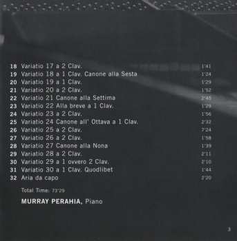 CD Johann Sebastian Bach: Goldberg Variations