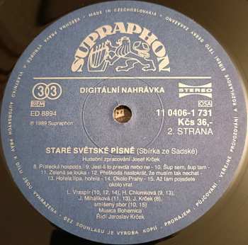 LP Musica Bohemica: Staré Světské Písně