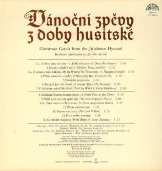 LP Musica Bohemica: Vánoční Zpěvy Z Doby Husitské (Christmas Carols From The Jistebnice Hymnal)