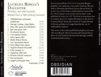 CD Musica Secreta: Lucrezia Borgia's Daughter: Princess, Nun And Musician – Motets From A 16th Century Convent