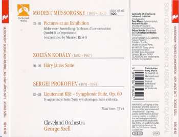 CD Sergei Prokofiev: Pictures At An Exhibition / Háry János Suite / Lieutenant Kijé Suite