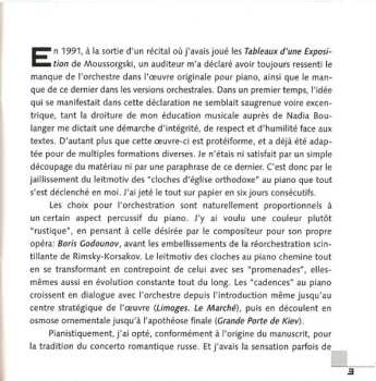 CD Modest Mussorgsky: Pictures At An Exhibition (The Piano Concerto)