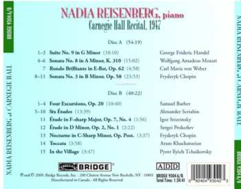 2CD Nadia Reisenberg: Recital at Carnegie Hall 1947