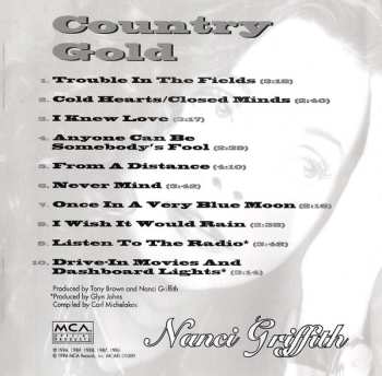 CD Nanci Griffith: Country Gold