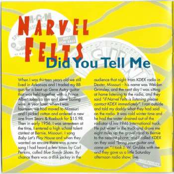 CD Narvel Felts: Did You Tell Me