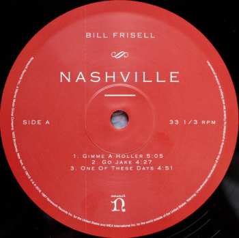 2LP Bill Frisell: Nashville LTD