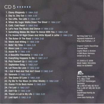 11CD/Box Set Nat King Cole: L-O-V-E: The Complete Capitol Recordings 1960 - 1964