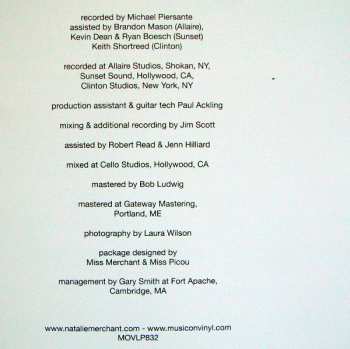 LP Natalie Merchant: Motherland