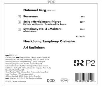 CD Ari Rasilainen: Symphony No. 3 • Reverenza • Suite From »Hertiginnans Friare«