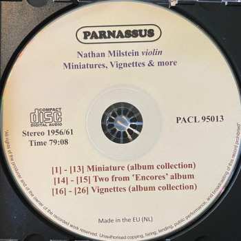 CD Nathan Milstein: Miniatures & Vignettes