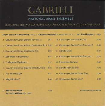 SACD National Brass Ensemble: Gabrieli