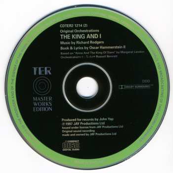 2CD The National Symphony Orchestra: The King And I - First Complete Recording