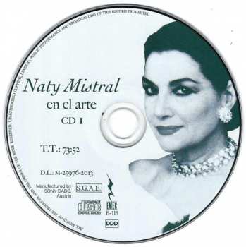 2CD Naty Mistral: Naty Mistral En El Arte