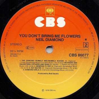 LP Neil Diamond: You Don't Bring Me Flowers