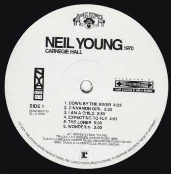 2LP Neil Young: Carnegie Hall 1970